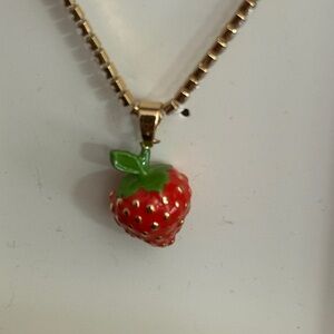 Kate Spade x Target Strawberry Pendant Necklace
